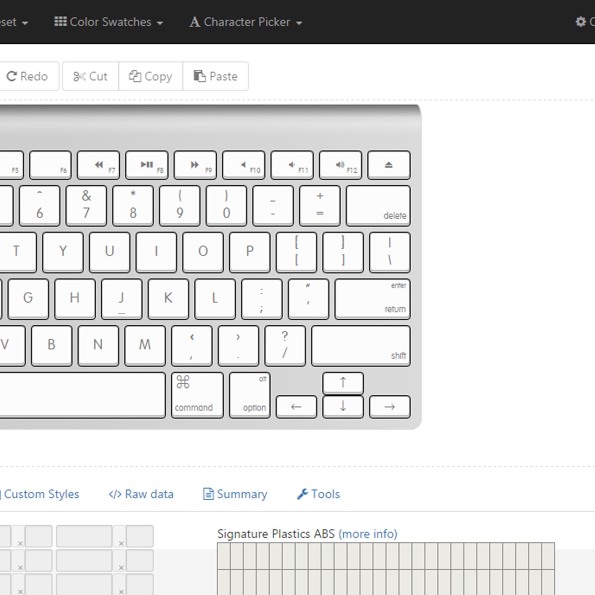 keyboard layout editor to easyavr file